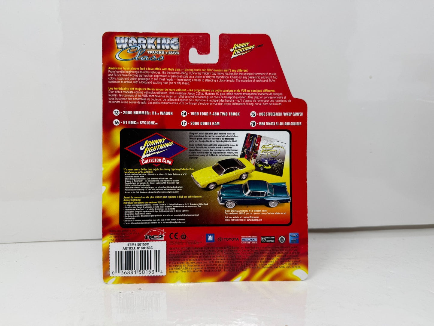 Johnny Lightning Working Class 1980 Toyota BJ-40 Land Cruiser 1:64 Diecast