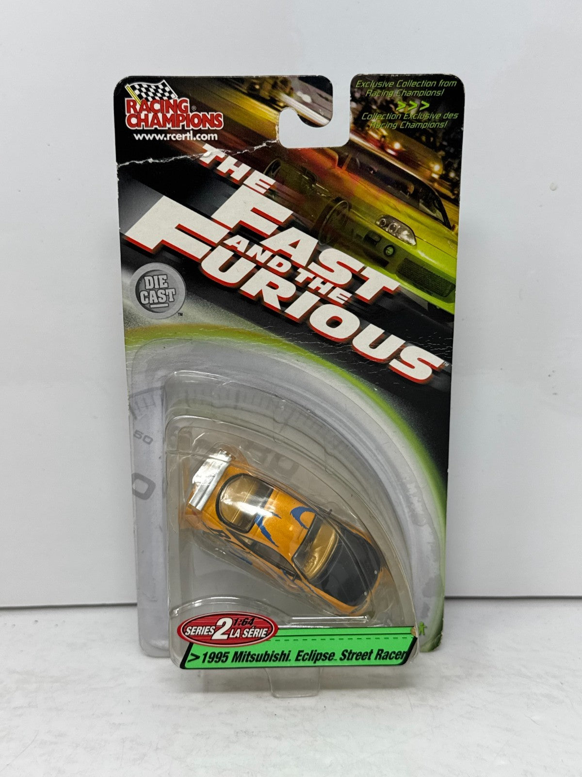 Racing Champions The Fast and the Furious 1995 Mitsubishi Eclipse Street Racer Series 2 1:64 Diecast