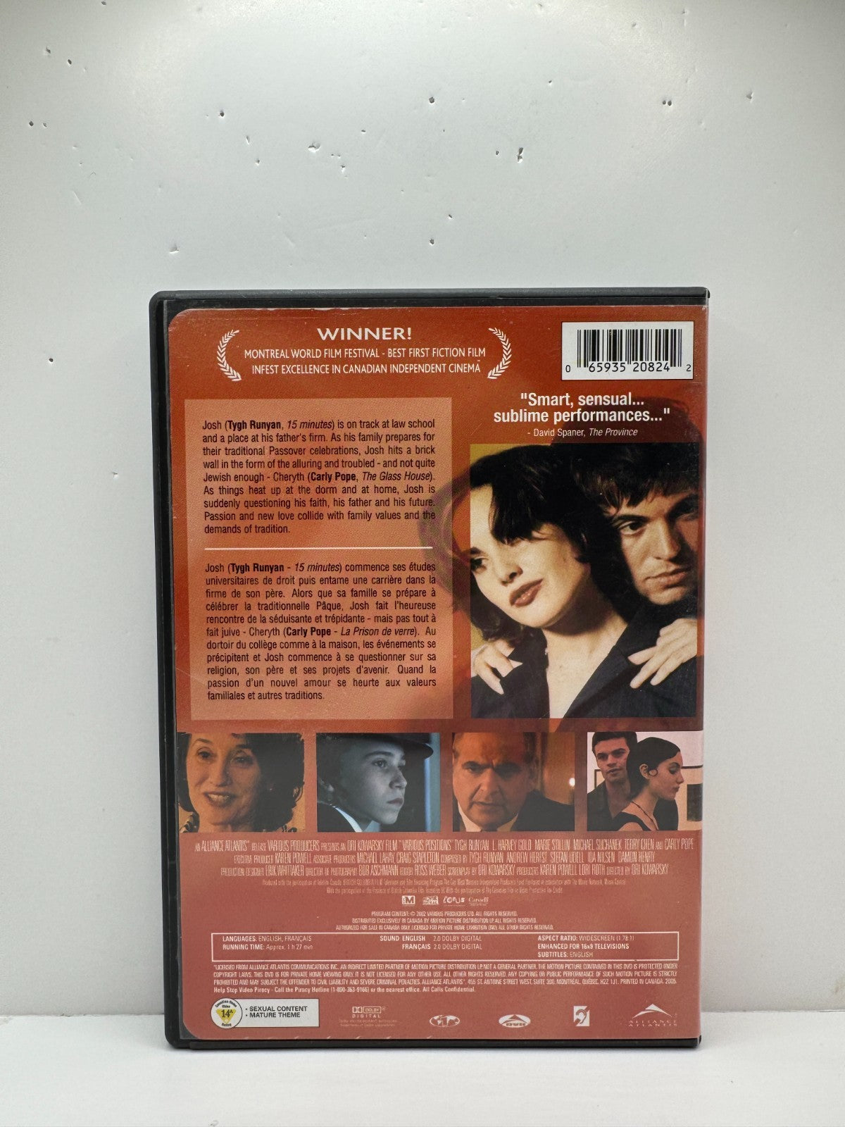 Various Positions (DVD) Carly Pope Drama