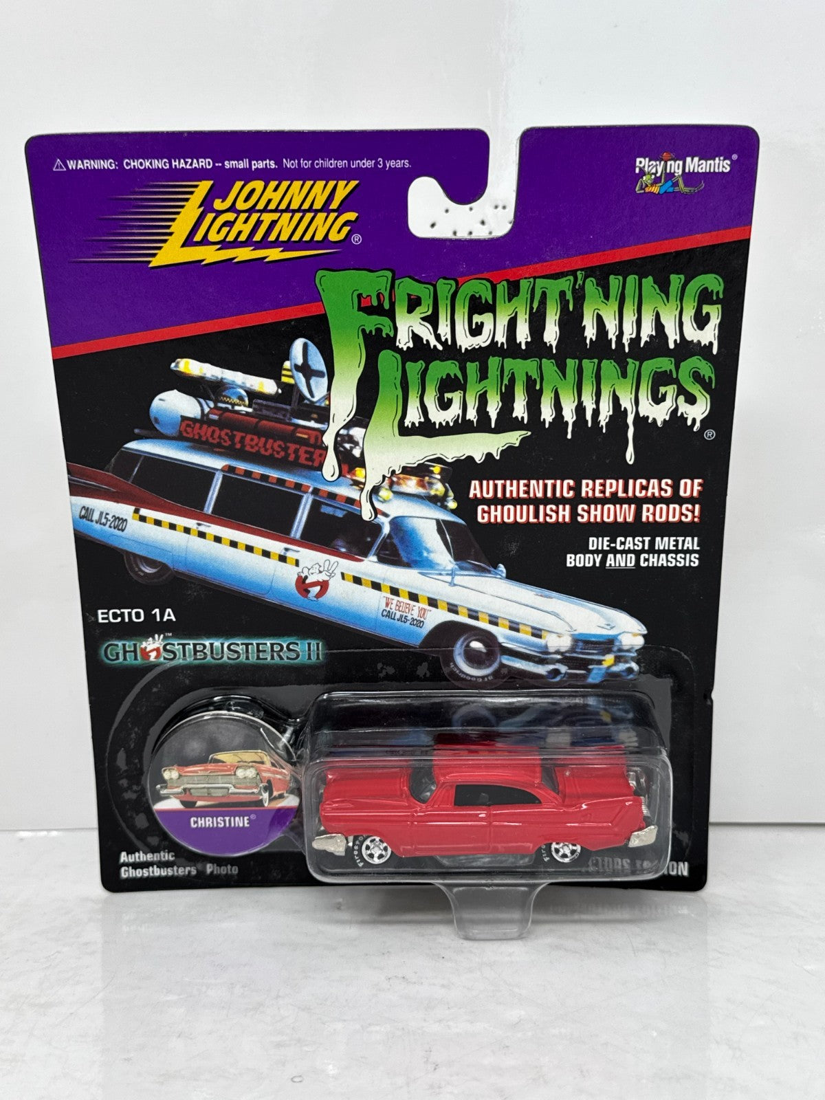 Johnny Lightning Fright'ning Ecto 1A Ghostbusters II Christine 1:64 Diecast
