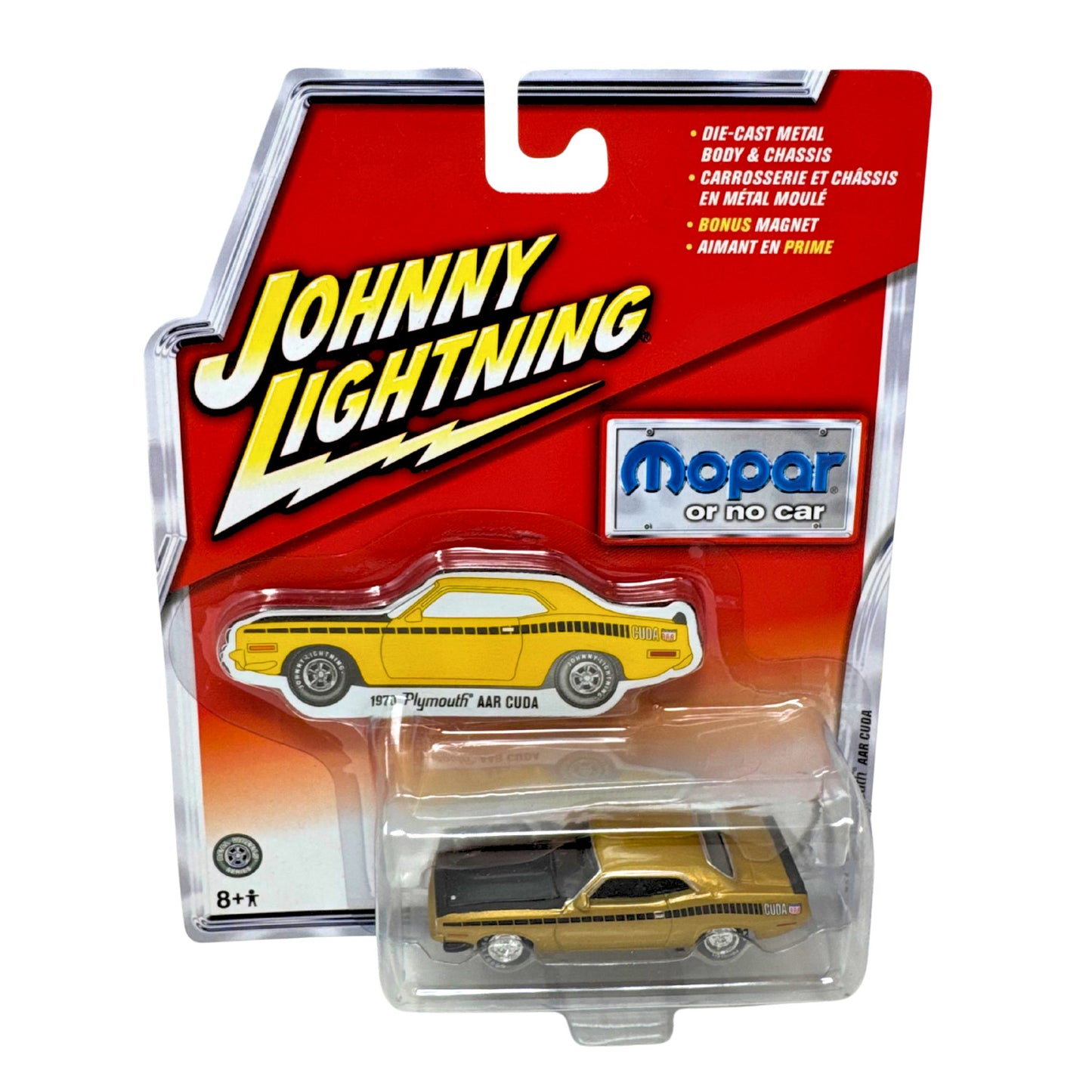 Johnny Lightning Mopar or No Car 1970 Plymouth AAR Cuda 1:64 Diecast