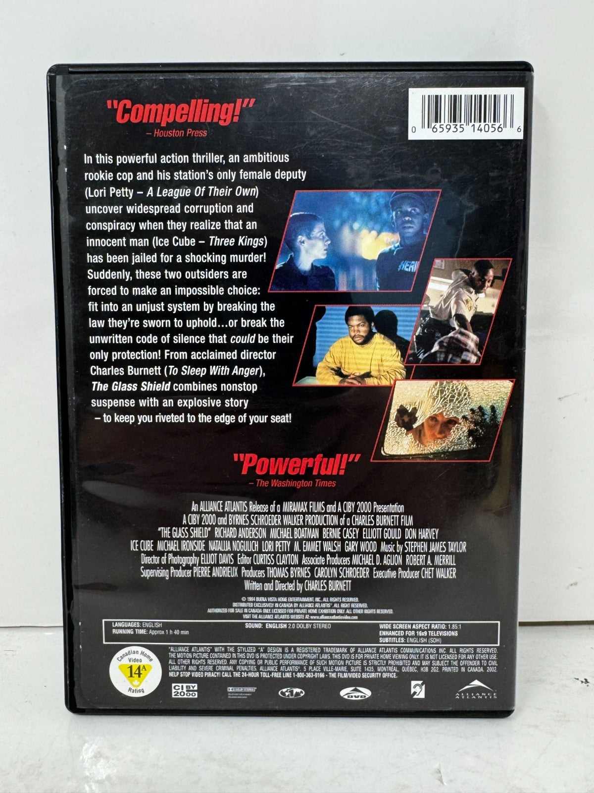 The Glass Shield (DVD) Crime Good Condition!!!