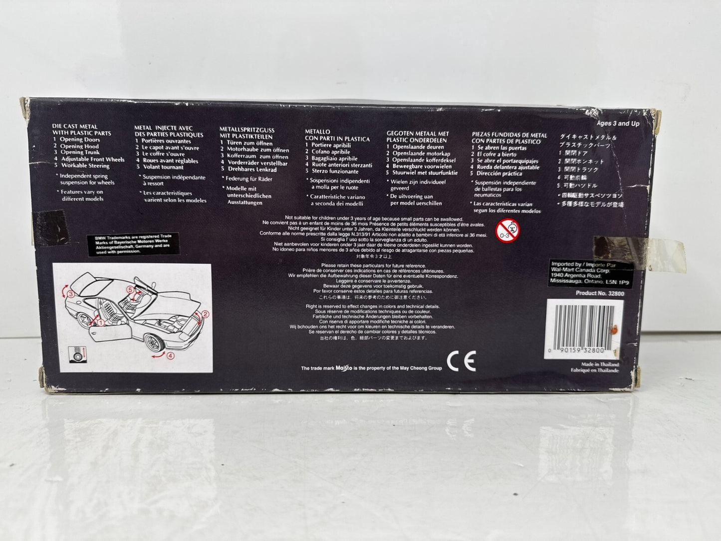 Maisto 1990 BMW 850i Silver Edition 1:18 Diecast