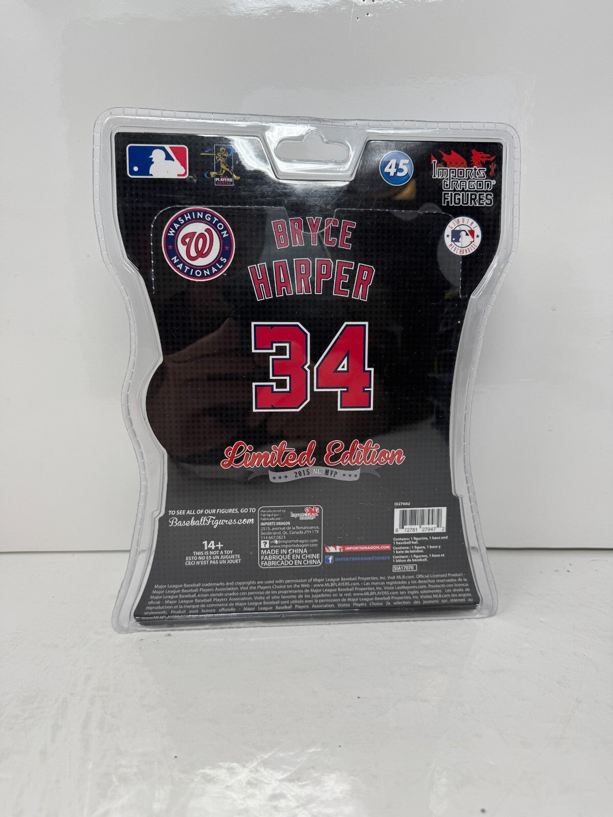 Imports Dragon MLB Bryce Harper Washington Nationals Limited Edition Figure