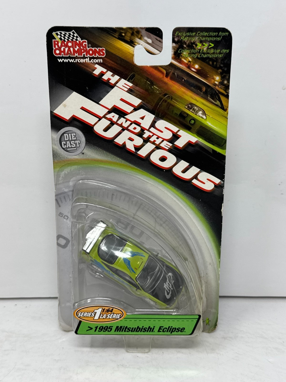 Racing Champions The Fast and the Furious 1995 Mitsubishi Eclipse 1:64 Diecast