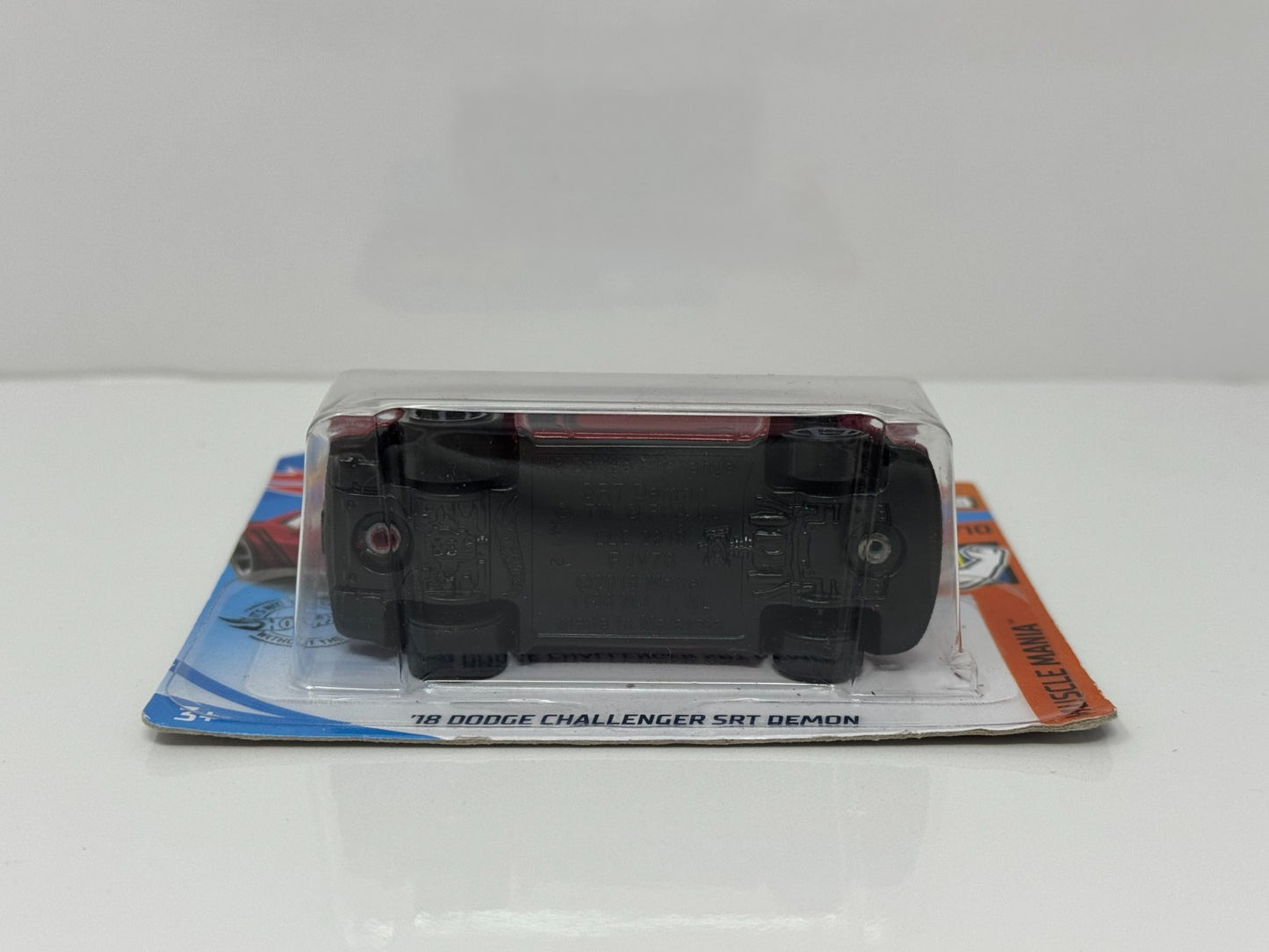 Hot Wheels Muscle Mania 2018 Dodge Challenger SRT Demon 1:64 Diecast Short Card