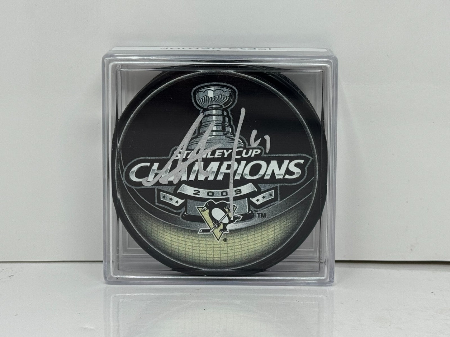 Jordan Staal Pittsburgh Penguins Signed NHL Autograph Puck Silver Auto