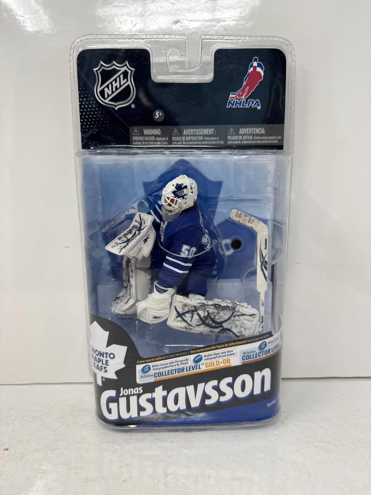 McFarlane NHL Jonas Gustavsson Toronto Maple Leafs Series 24 Figure