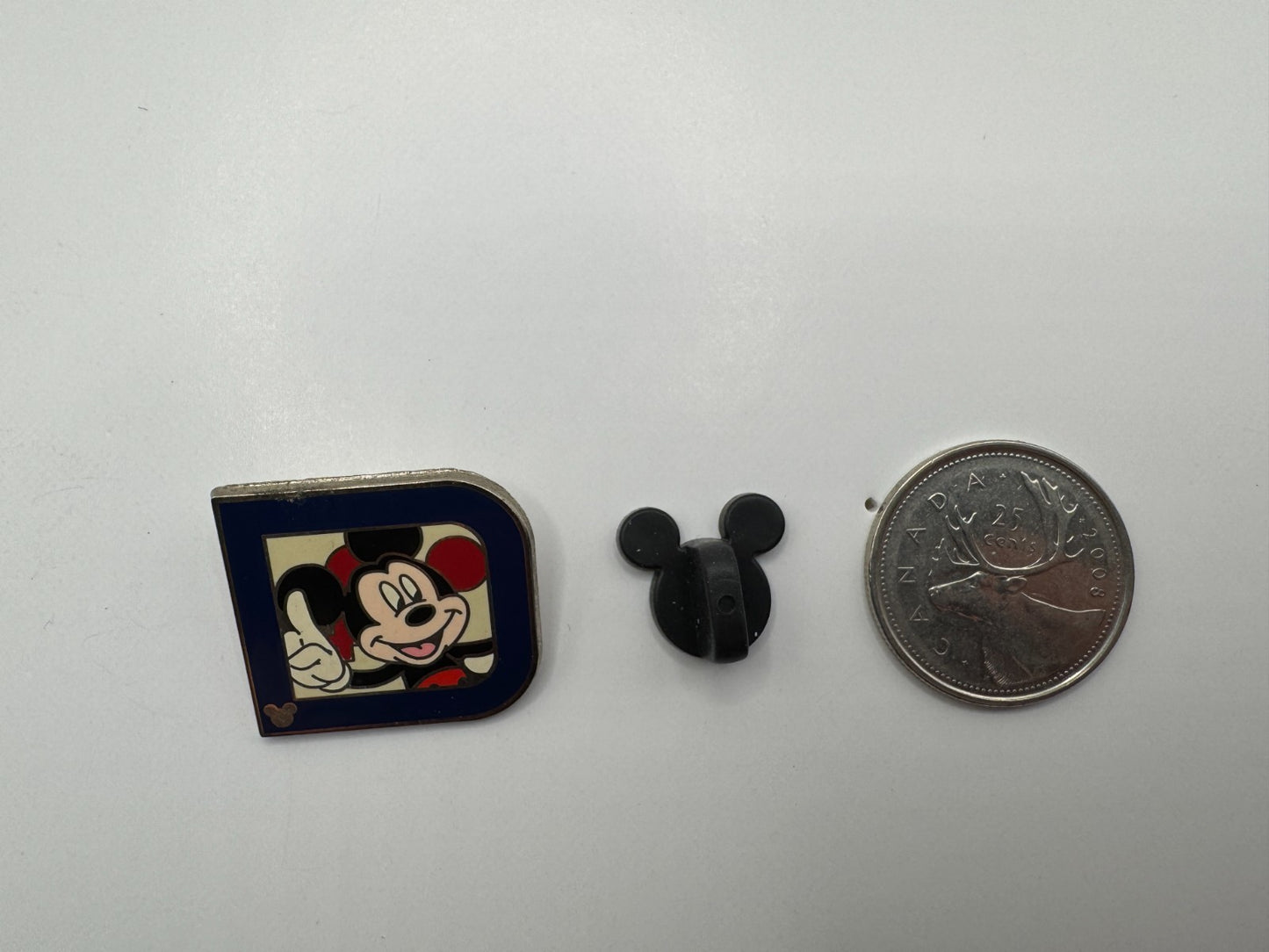 WDW Disney Mickey Mouse Classic D Collection Hidden Mickey Trading Pin DC2S1