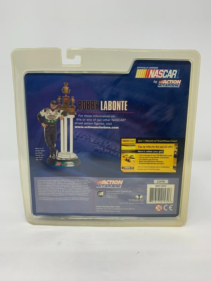 Action Nascar #18 Interstate Batteries Bobby Labonte 1:24 Diecast BANK & Figure