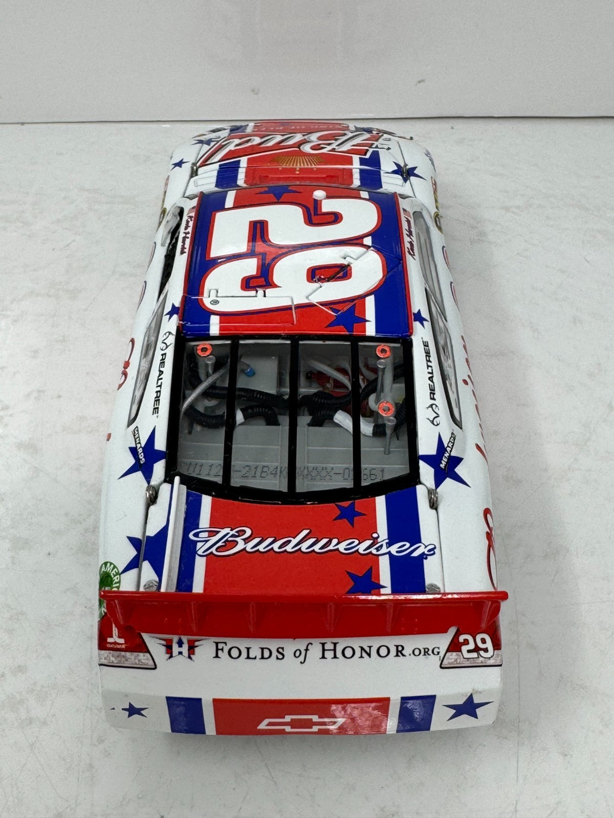 Lionel Racing Nascar #29 Kevin Harvick Budweiser 4th of July Chevy Impala 1:24 Diecast