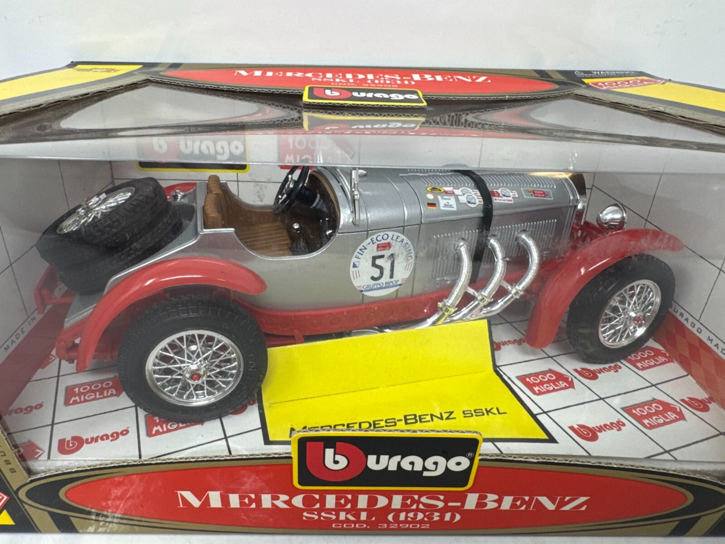 Bburago 1000 Miglia 1931 Mercedes-Benz SSKL Special Collection 1:18 Diecast