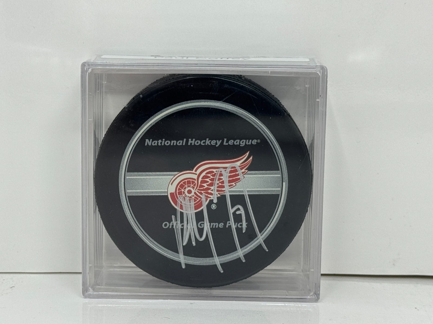 Paul Coffey Detroit Red Wings Signed NHL Autograph Puck Silver Auto
