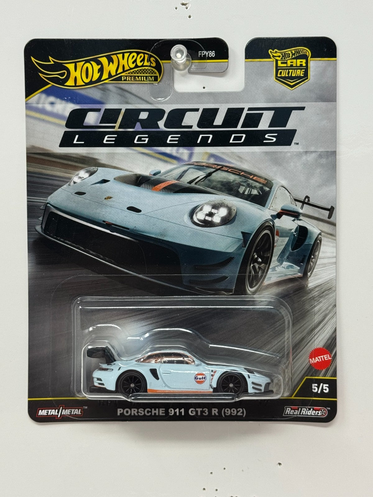 Hot Wheels Premium Circuit Legends Porsche 911 GT3 R (992) 1:64 Diecast