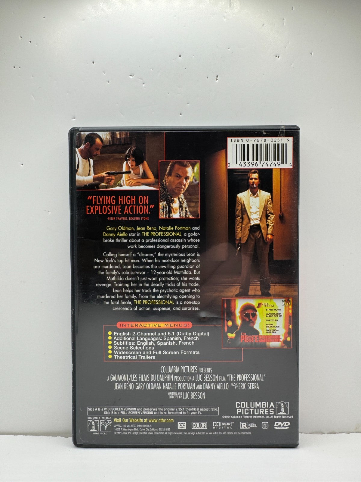 Leon The Professional (DVD) Jean Reno Action