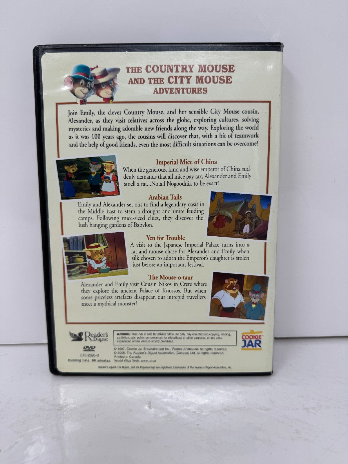 The Country Mouse and City Mouse Adventures (DVD) Kids Cartoon Good Condition!!!