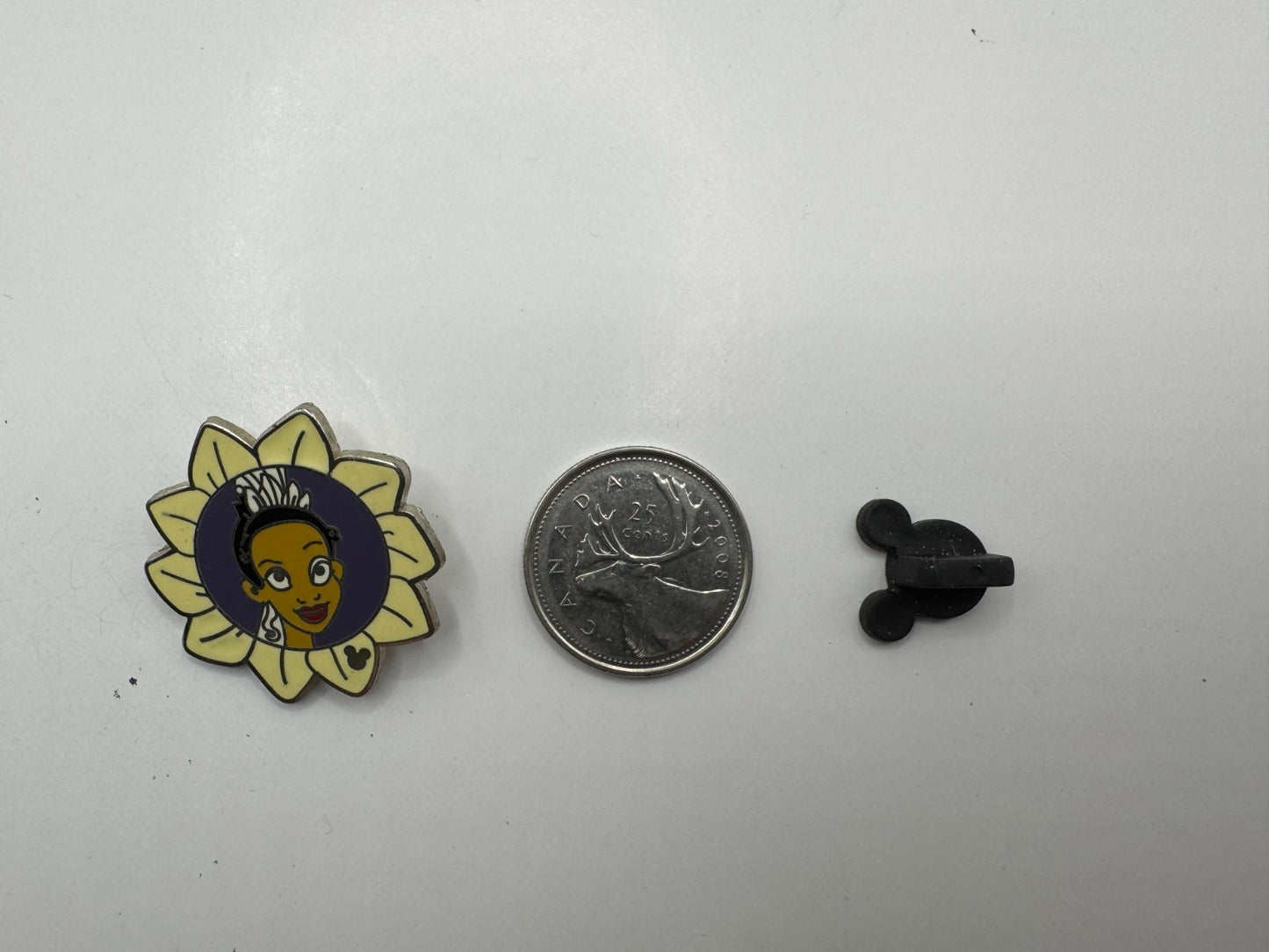 WDW Disney Tiana Flower Hidden Mickey Princess and the Frog Trading Pin DC1S3