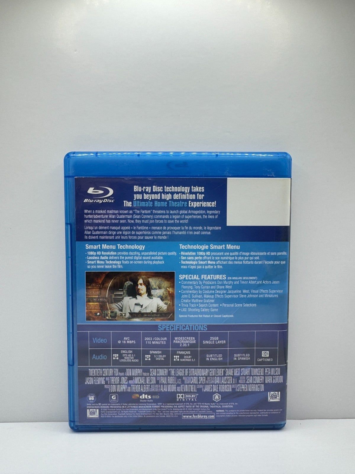 League of Extraordinary Gentlemen (Blu-ray) Sean Connery Action