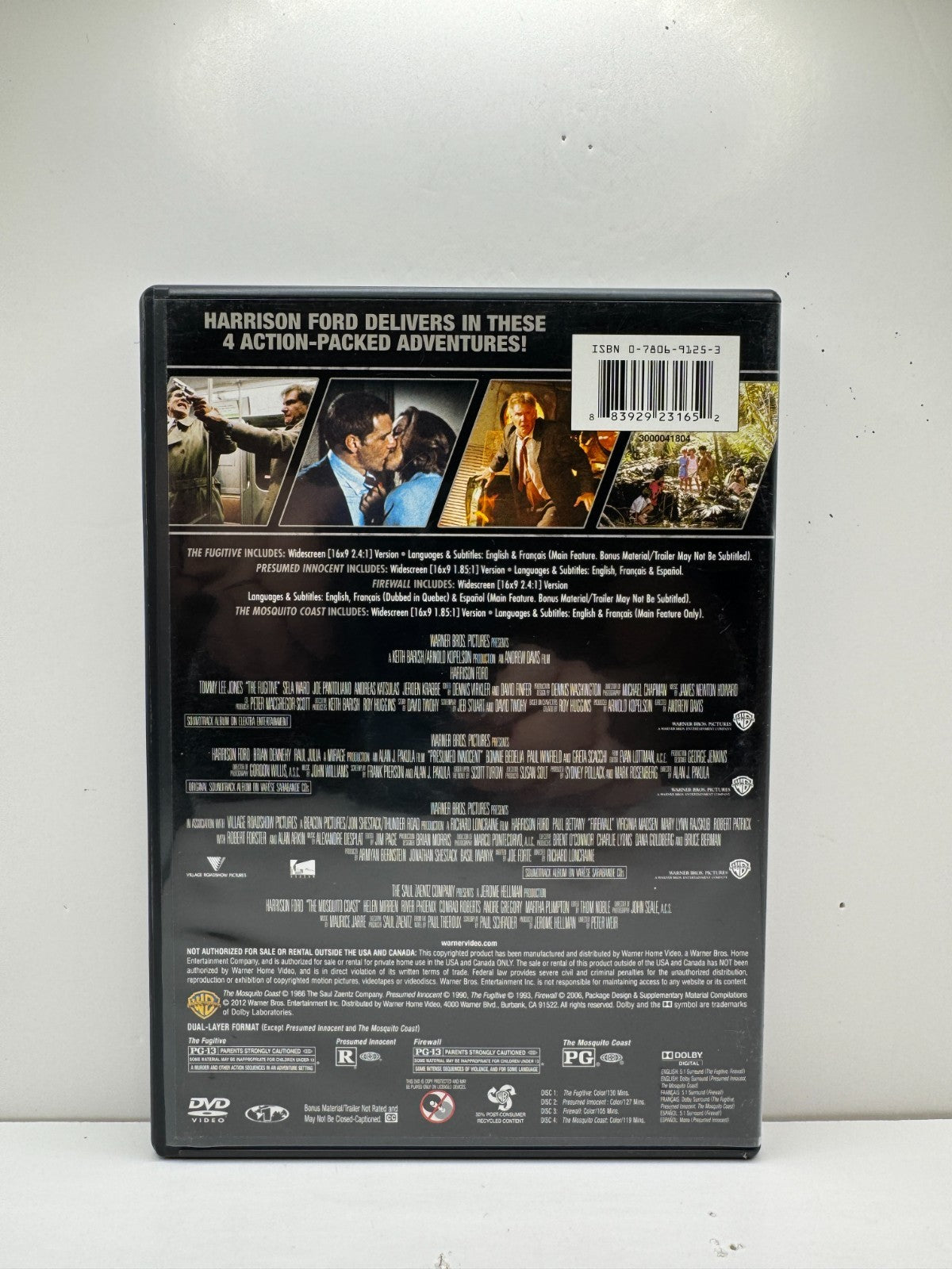 4 Film Favorites Harrison Ford (DVD) Action Adventure