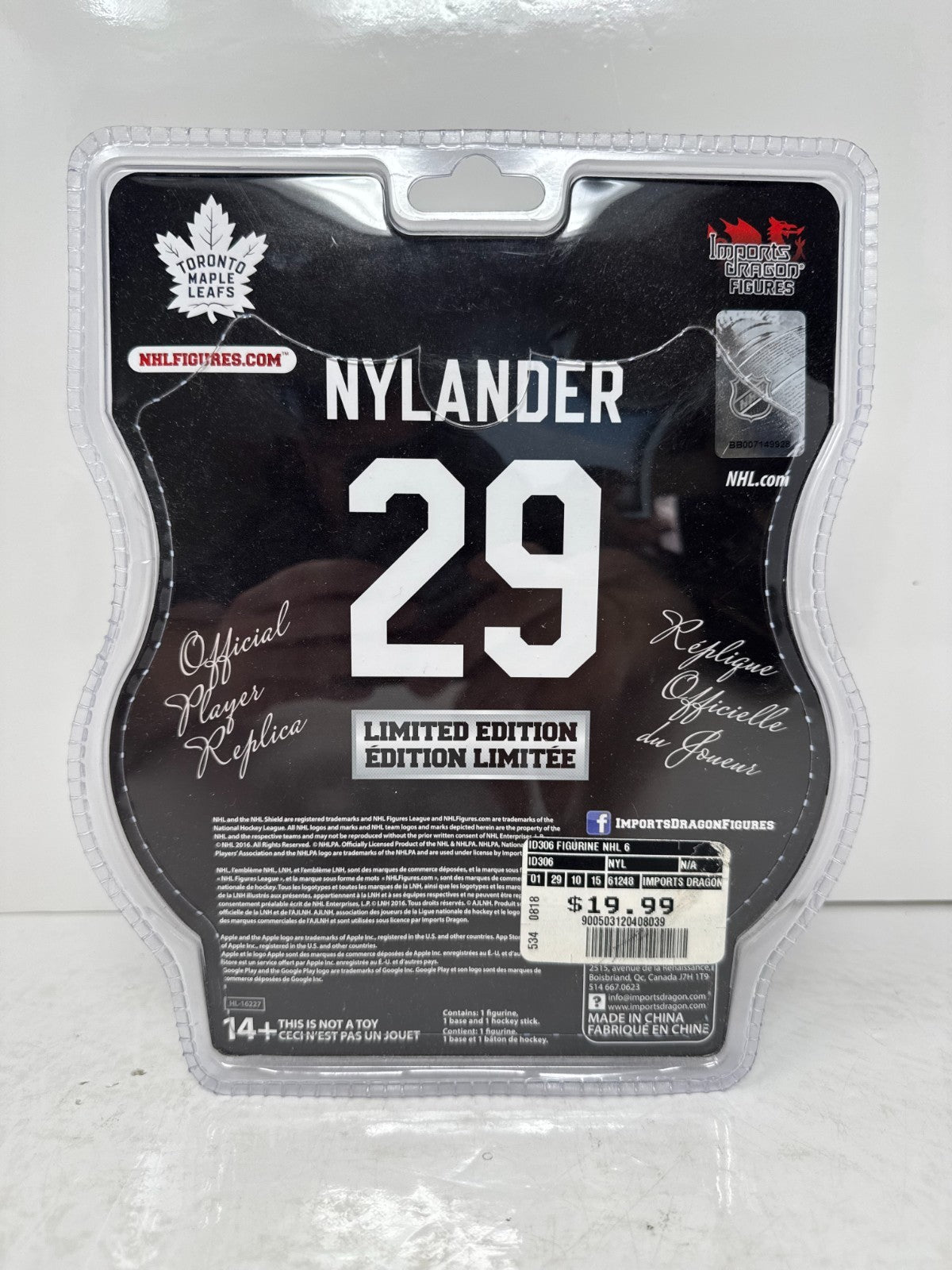 Imports Dragon NHL William Nylander Toronto Maple Leafs Limited Edition Figure