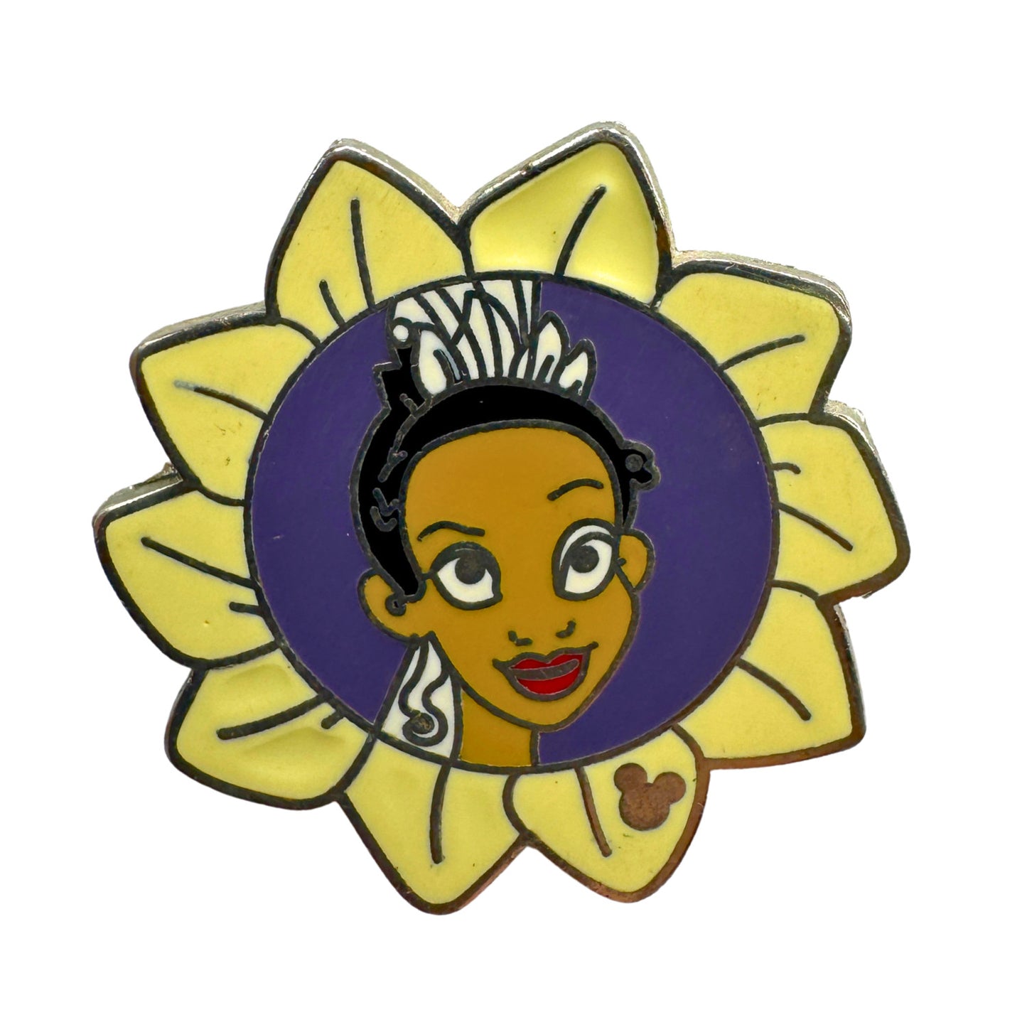 WDW Disney Tiana Flower Hidden Mickey Princess and the Frog Trading Pin DC1S3