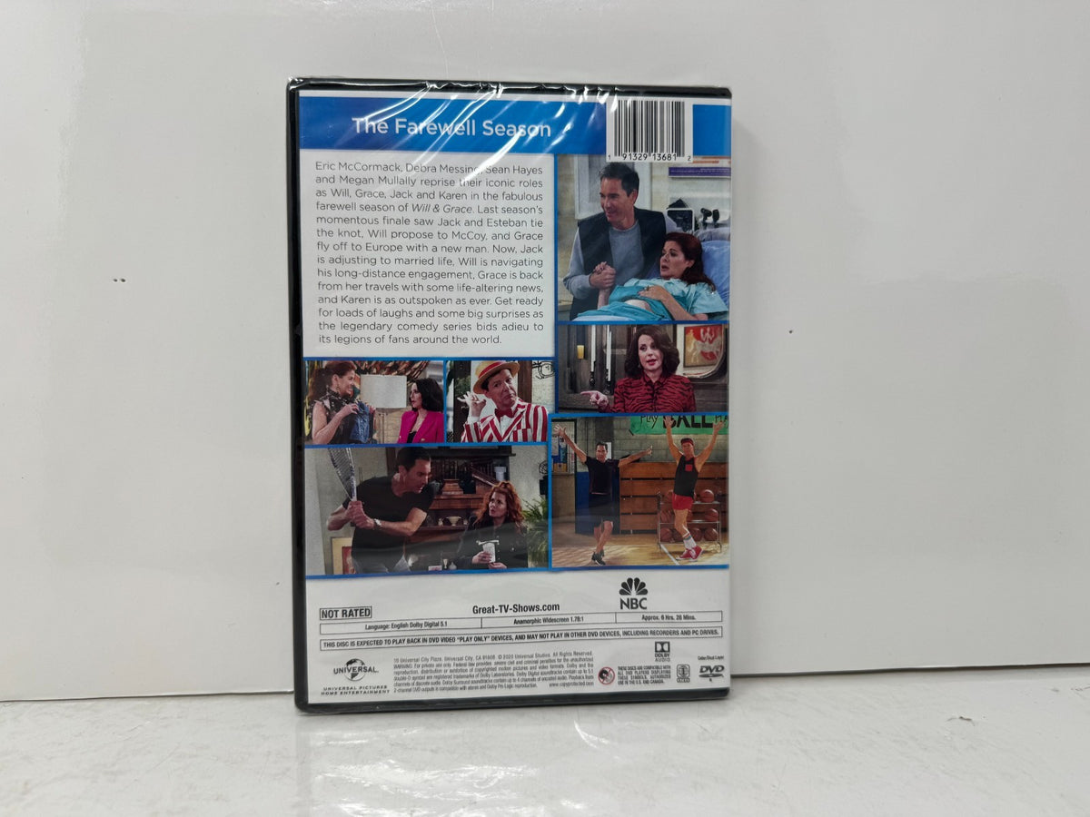 Will & Grace: Revival Season 3 (DVD) TV Series Brand New and Sealed!!!