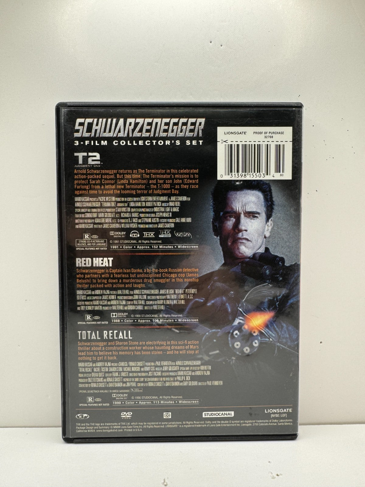Schwarzenegger 3-Film Collector's Set (DVD) Arnold Schwarzenegger Action
