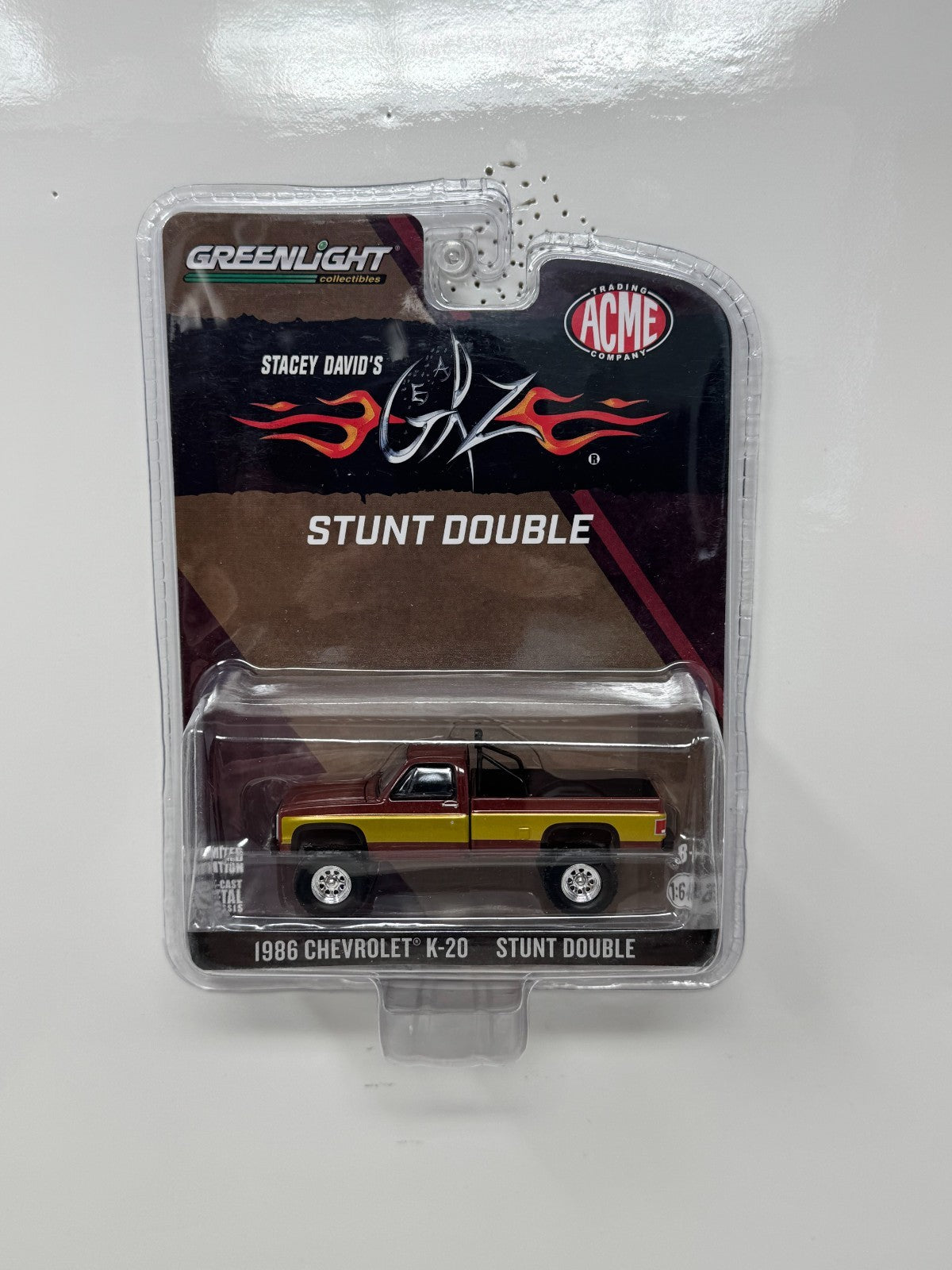 Greenlight ACME 1986 Chevrolet K-20 Stacey David's Stunt Double 1:64 Diecast