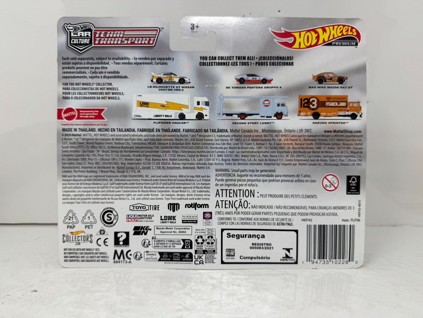 Hot Wheels Premium Team Transport #57 De Tomaso Pantera Gruppo 4 1:64 Diecast