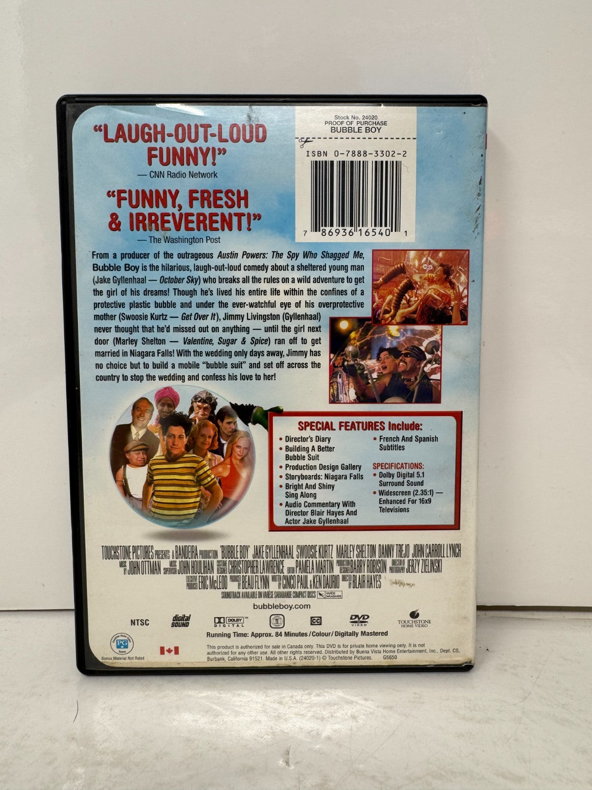 Bubble Boy (DVD) Comedy Good Condition!!!