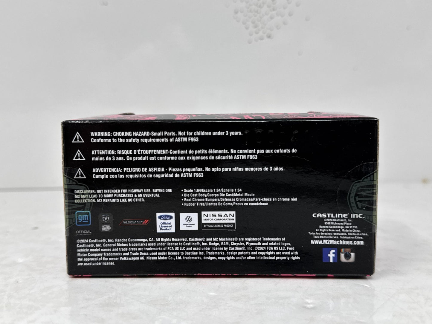 M2 Machines Pink Chrome Series 1955 Chevrolet Bel Air 1:64 Diecast