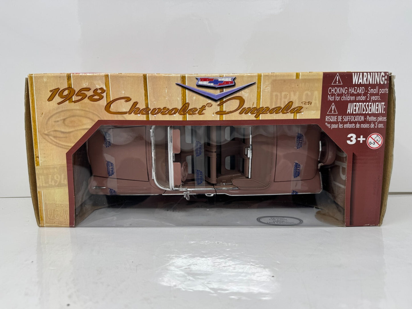 Motormax 1958 Chevrolet Impala Cay Corol Metallic 1:18 Diecast