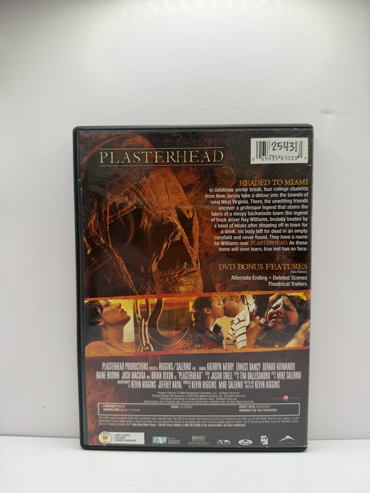 Plasterhead (DVD) Kathryn Merry Horror