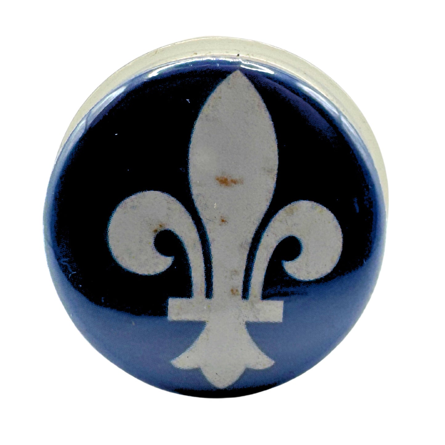 Quebec Fleur-De-Lis Pin-back Button UDT1