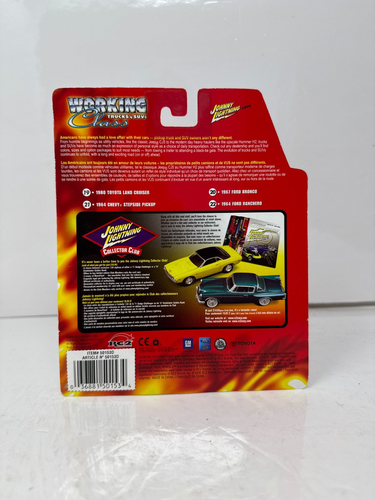 Johnny Lightning Working Class 1967 Ford Bronco 1:64 Diecast