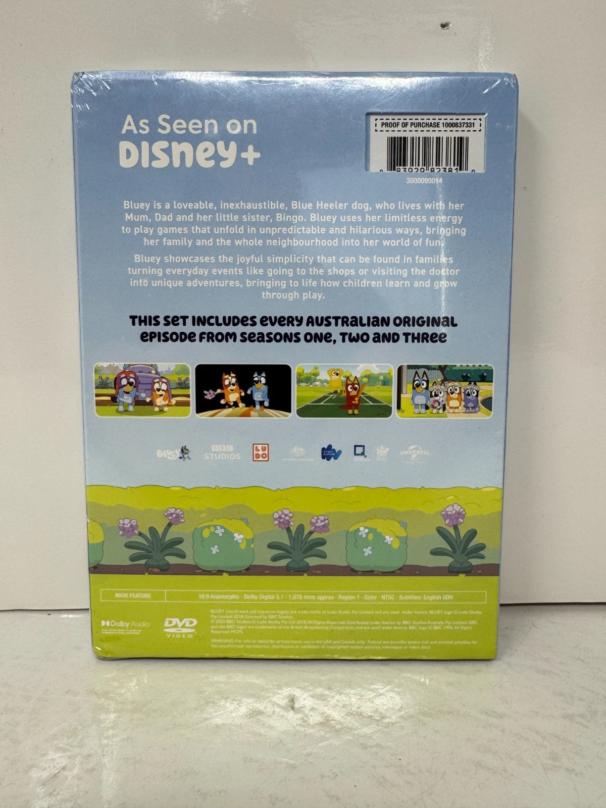 Bluey Seasons 1-3 (DVD) TV Series Brand New and Sealed!!!