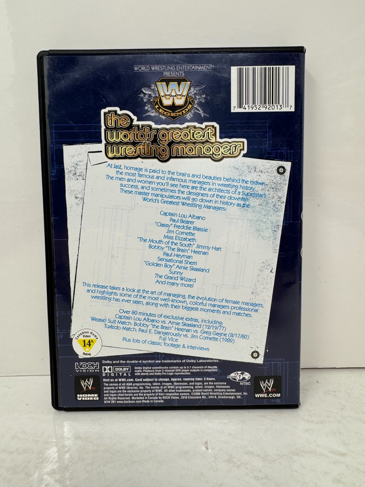WWE: The World's Greatest Wrestling Managers (DVD) Sports Good Condition!!!