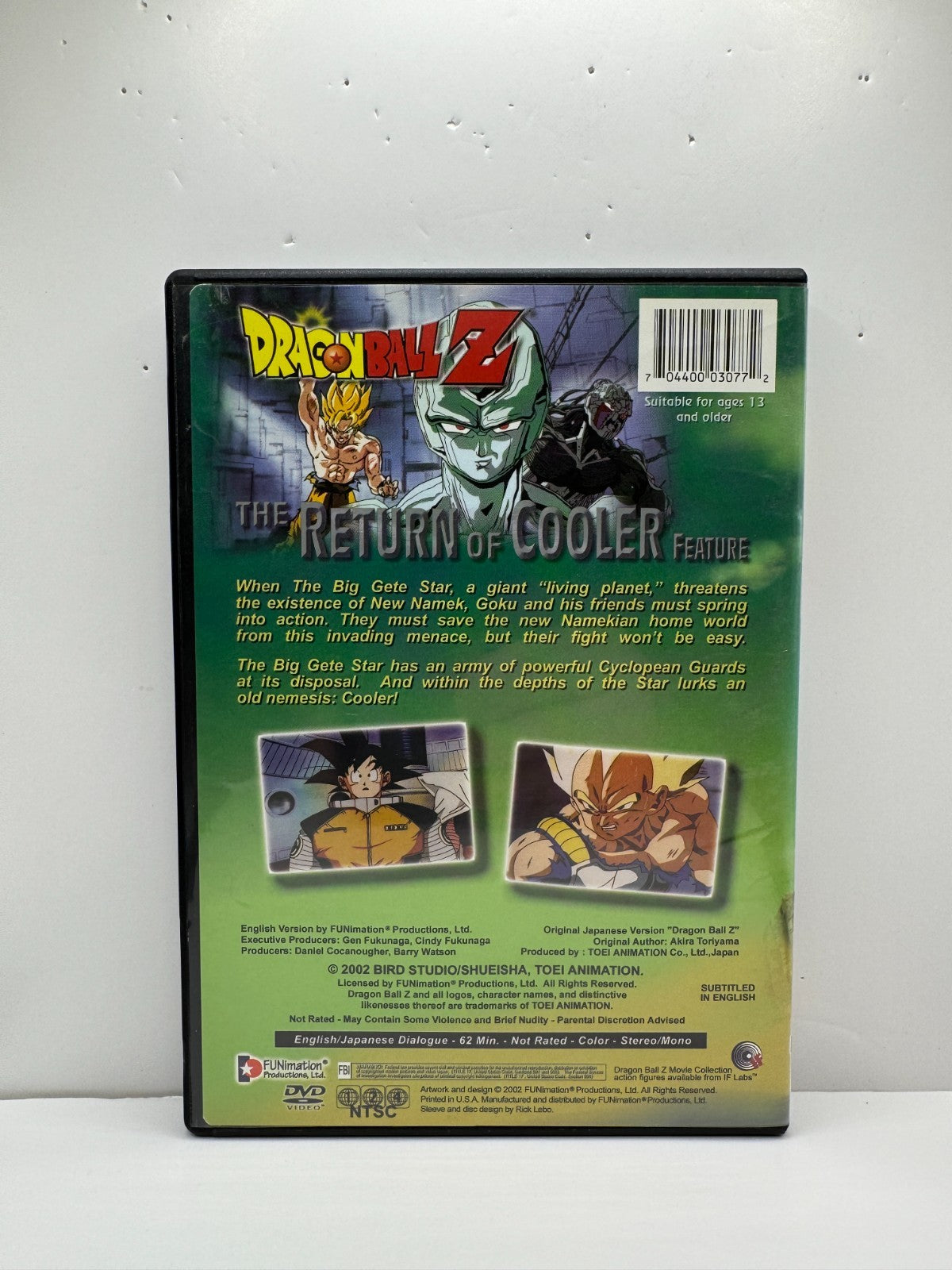 Dragon Ball Z The Return of Cooler (DVD) DBZ Anime