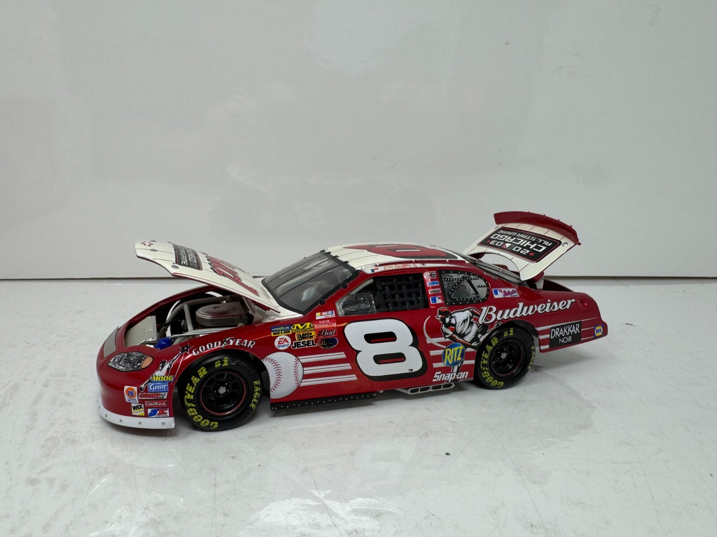Action Nascar #8 Dale Earnhardt Jr. Budweiser MLB 2003 Monte Carlo 1:24 Diecast