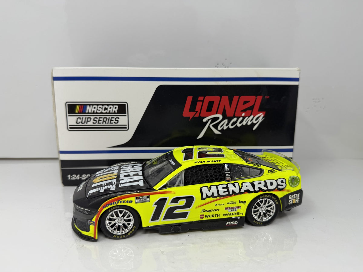 Lionel Nascar Ryan Blaney #12 Menards 2024 Ford Mustang 1:24 Diecast