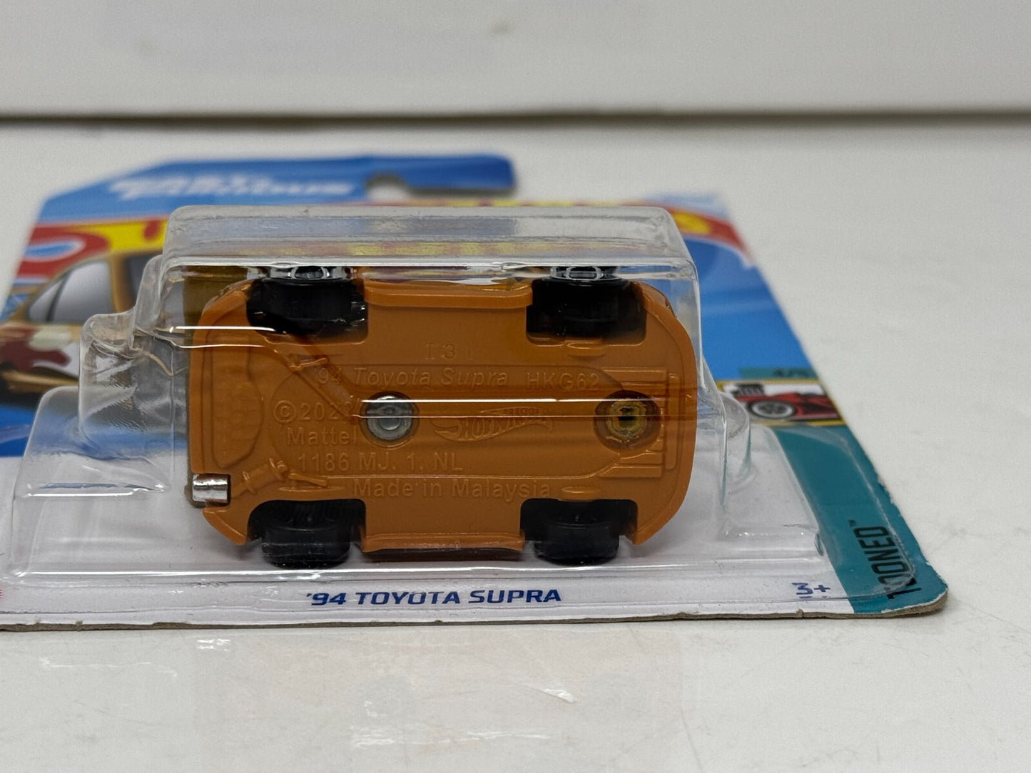 Hot Wheels Tooned 1994 Toyota Supra Fast & Furious JDM 1:64 Diecast Gold