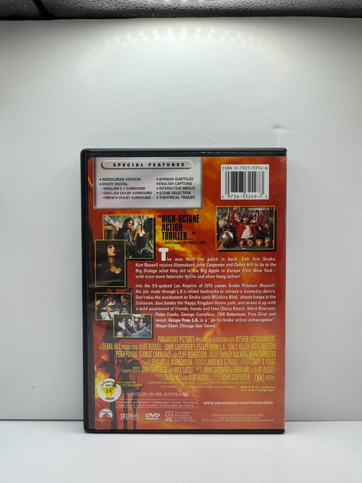 Escape from L.A. (DVD) Kurt Russell Action
