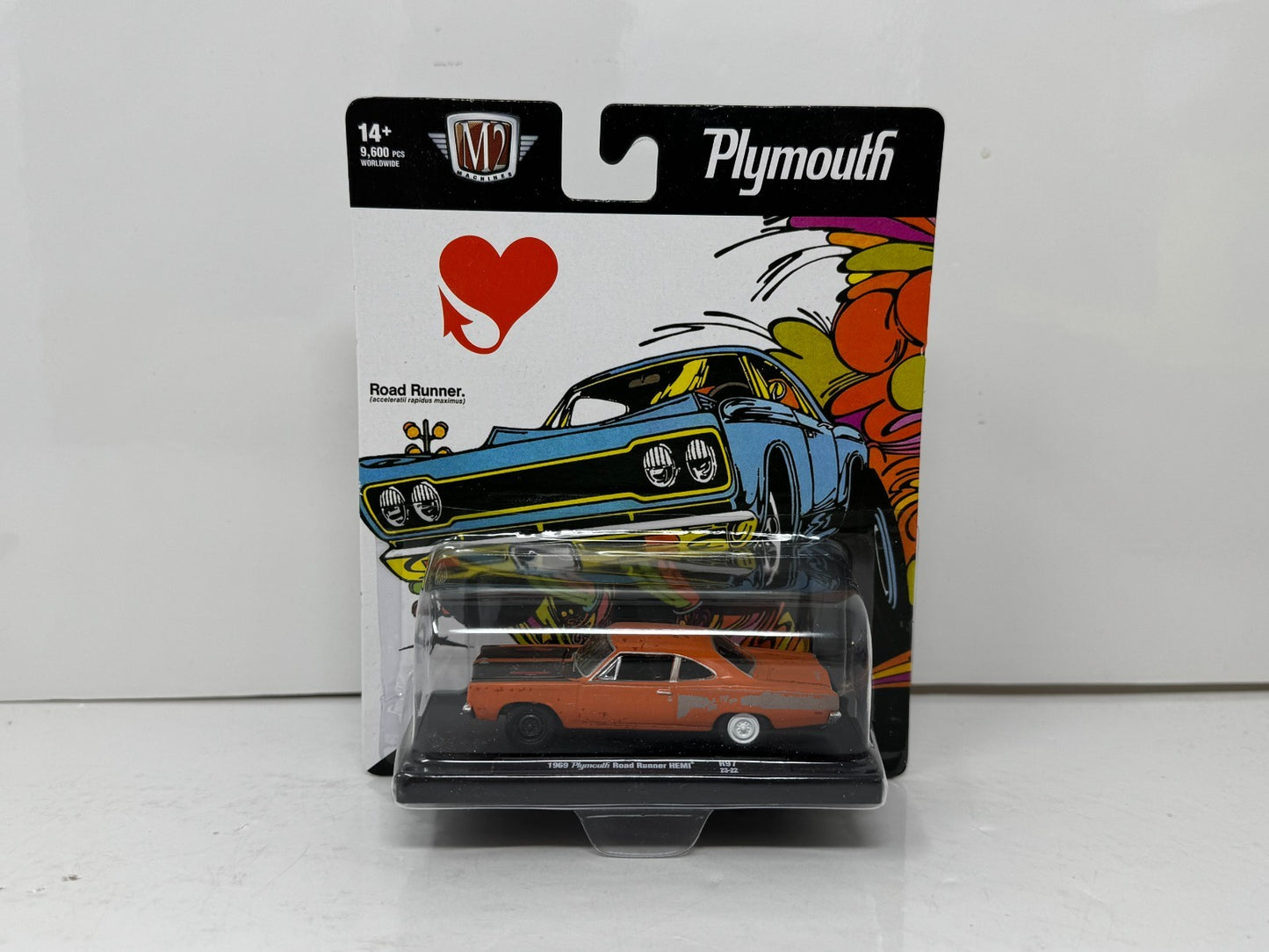 M2 Machines Auto Drivers 1969 Plymouth Road Runner HEMI 1:64 Diecast
