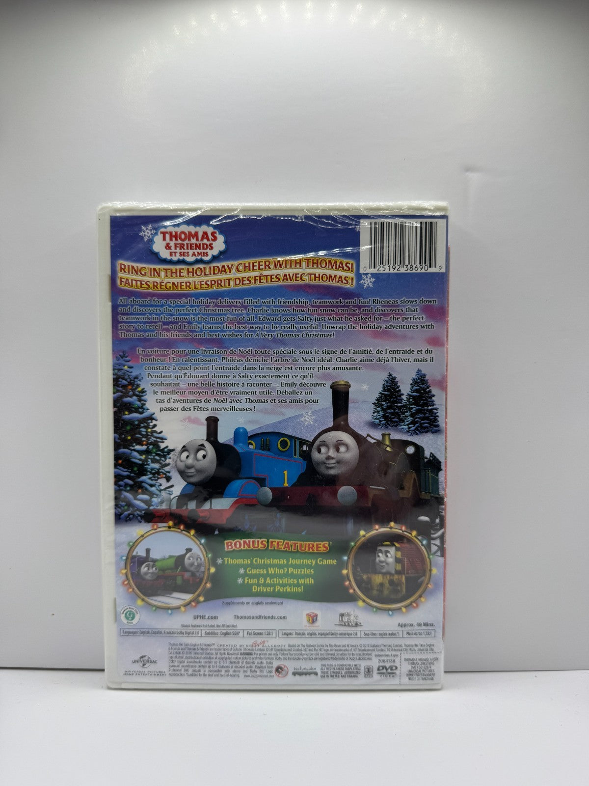 Thomas & Friends A Very Thomas Christmas (DVD) Family Sealed