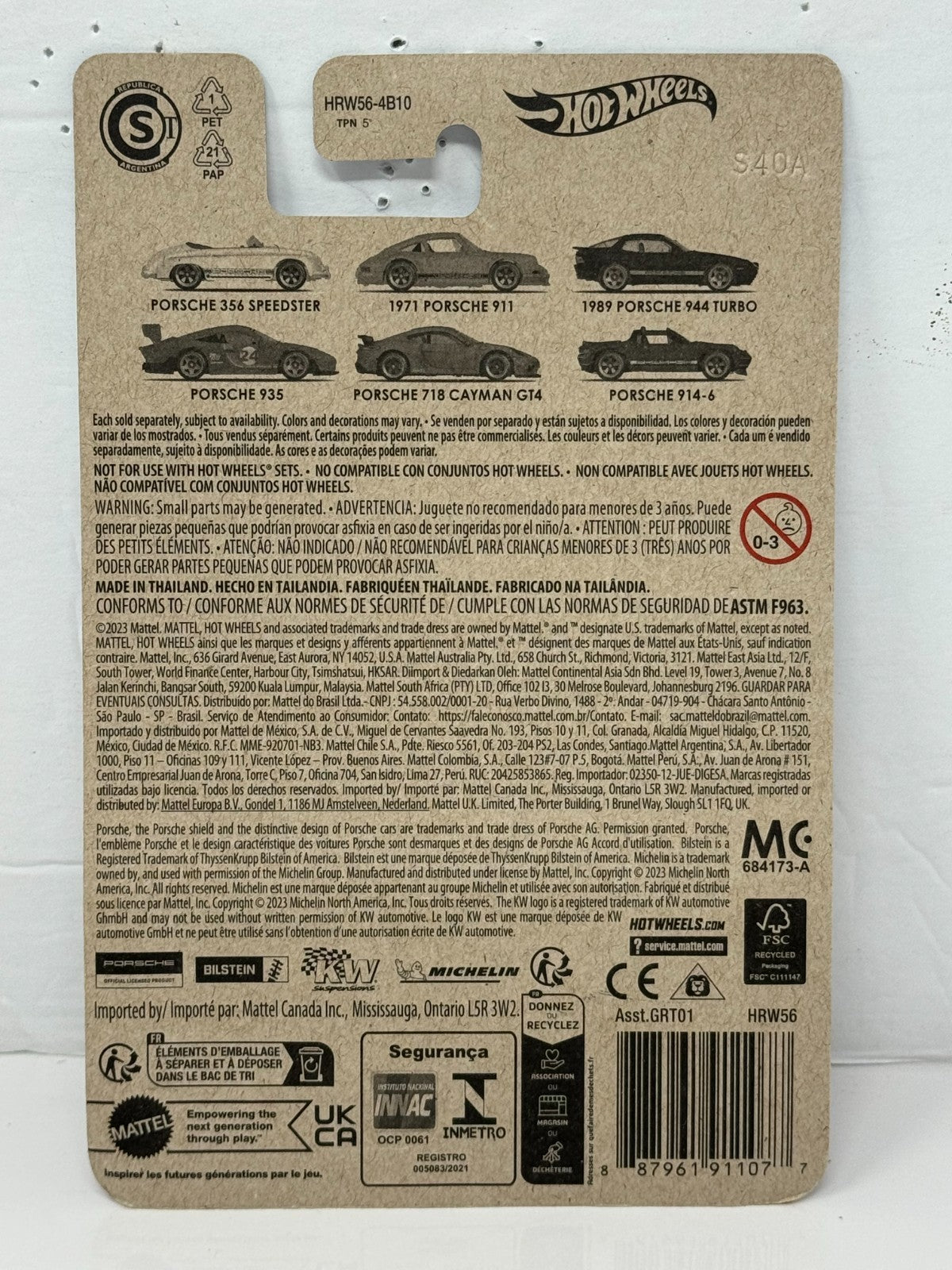 Hot Wheels Porsche Series Porsche 356 Speedster 1:64 Diecast