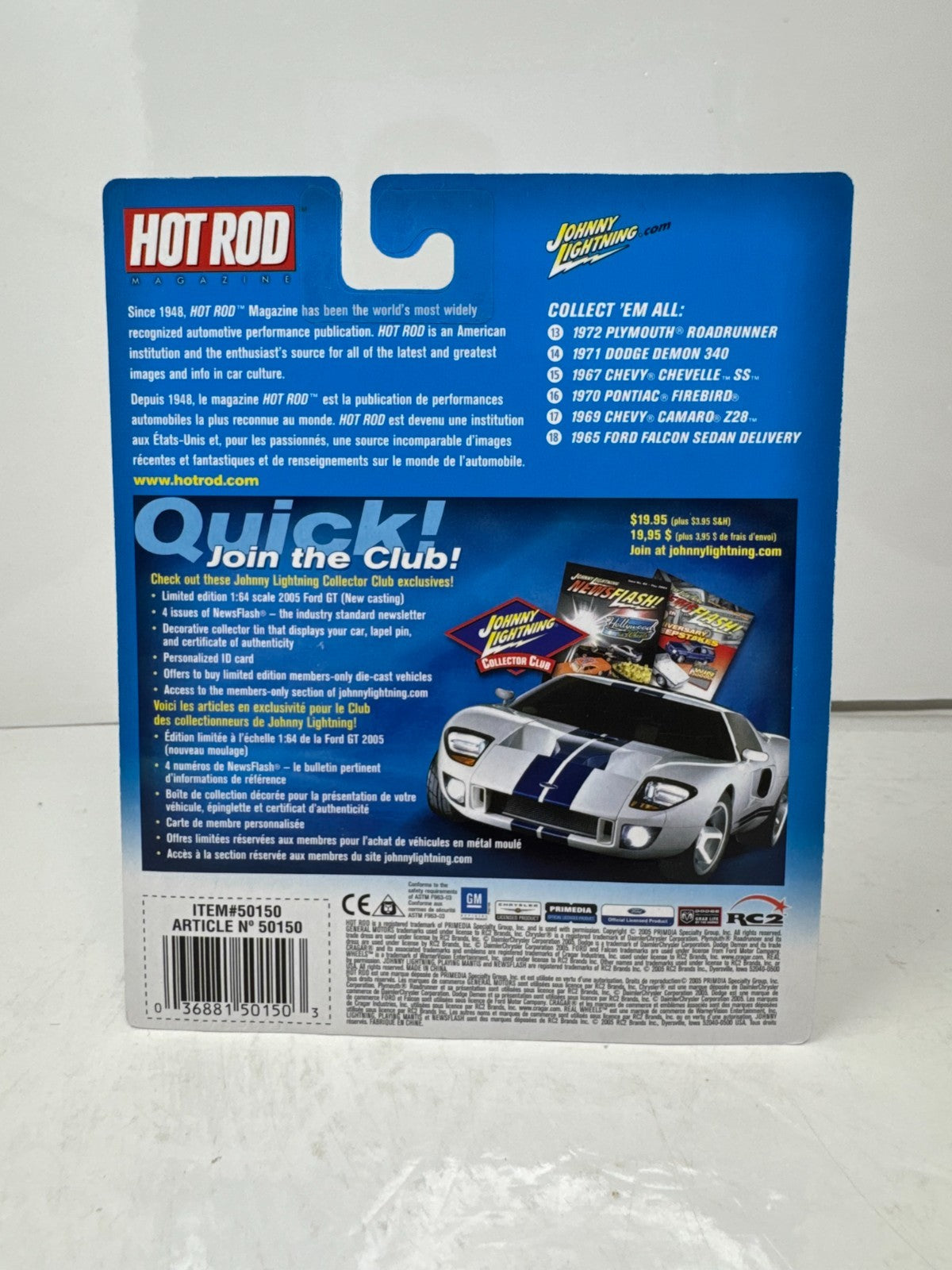 Johnny Lightning Hot Rod Magazine 1971 Dodge Demon 340 1:64 Diecast