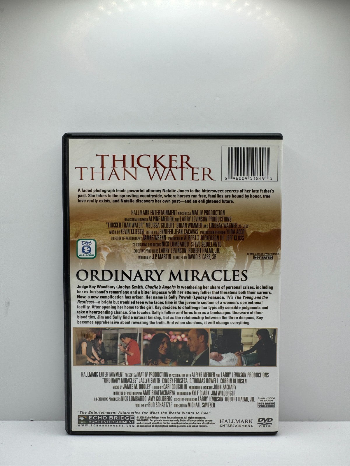 Thicker Than Water Ordinary Miracles (DVD) Movie Collection