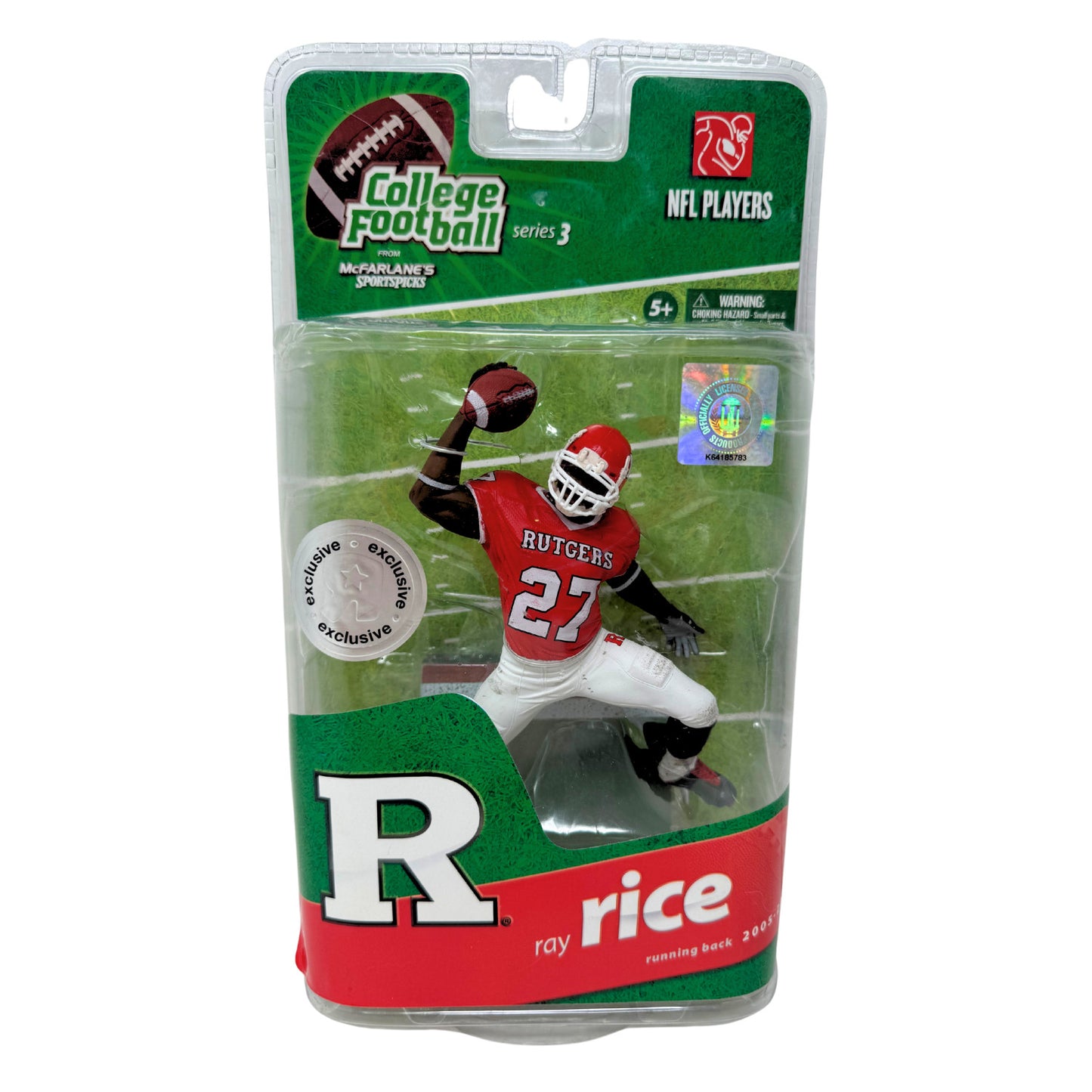 McFarlane College Football Ray Rice Rutgers Scarlet Knights Exclusive Figure