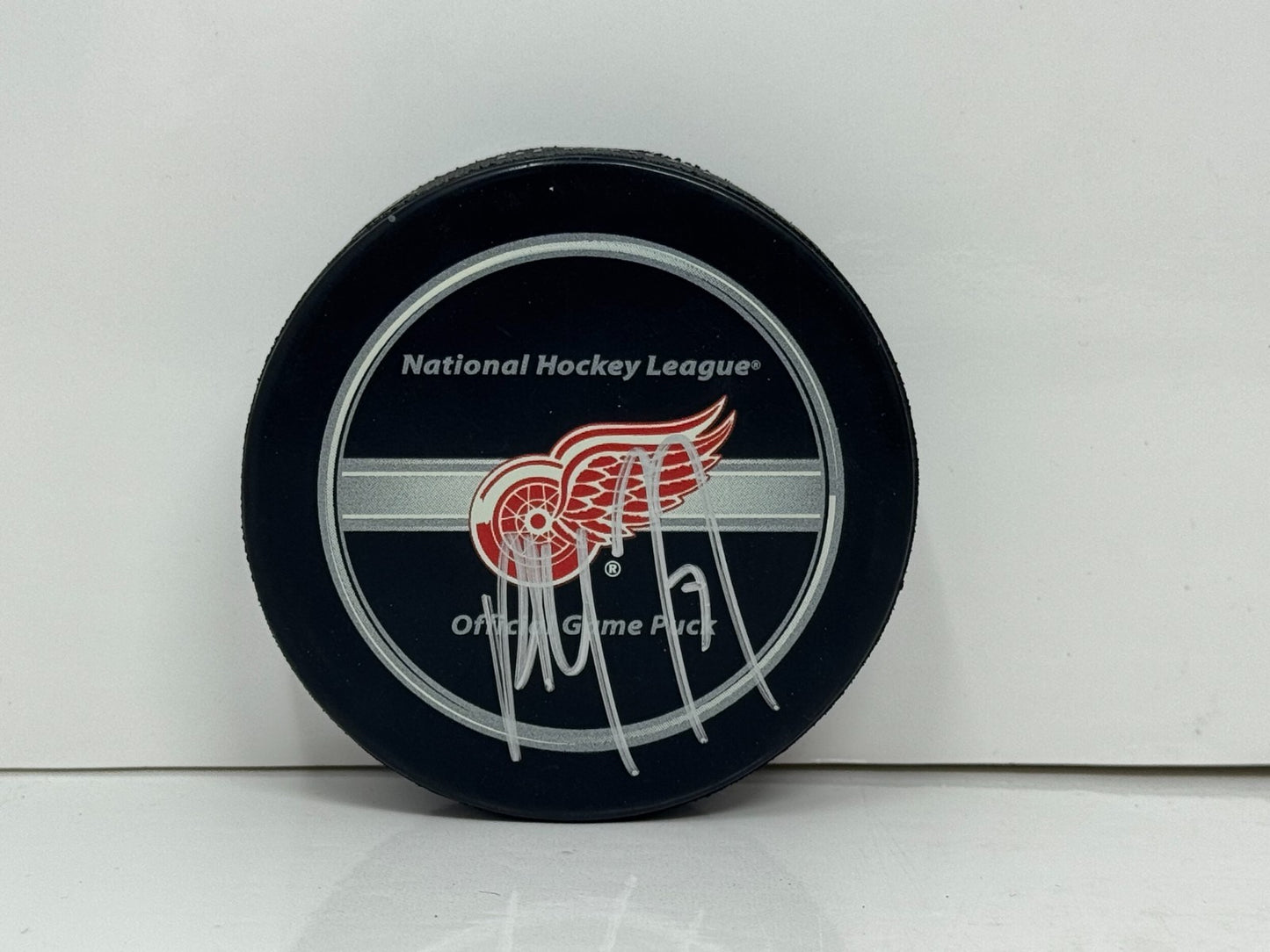 Paul Coffey Detroit Red Wings Signed NHL Autograph Puck Silver Auto