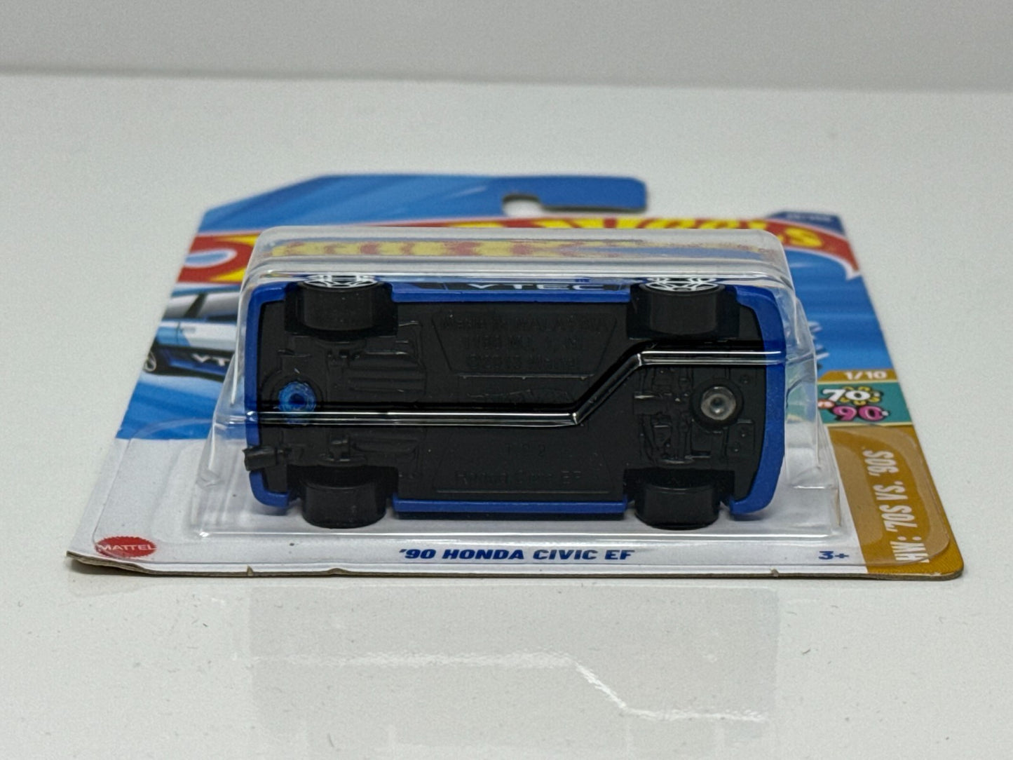 Hot Wheels 70s vs 90s 1990 Honda Civic EF 1:64 Diecast Blue